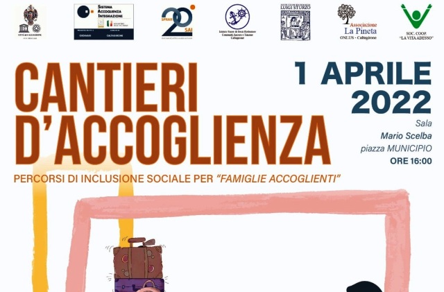 Caltagirone. “Cantieri d’accoglienza”: venerdì 1 aprile incontro su percorsi inclusione sociale per famiglie “accoglienti”